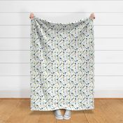 arrows scattered // navy mint khaki tan boys southwest arrow print