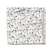 arrows scattered // orange mint grey navy boys print