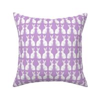 rabbit // lilac lavender pastel purple block print nursery baby kids