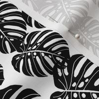 monstera leaf fabric // palm print tropical palm black and white kids summer 2016 palm print trend