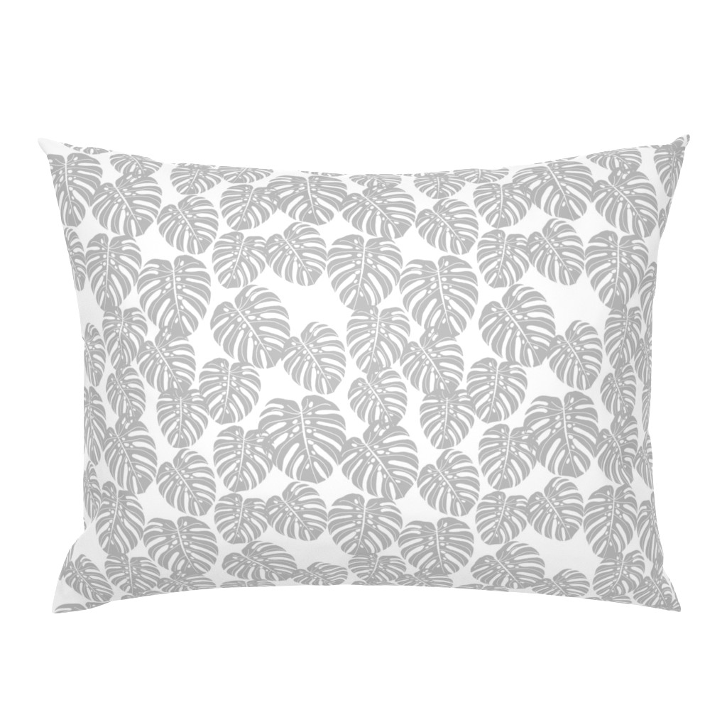 monstera // grey and white kids tropical palm palms palm print trend