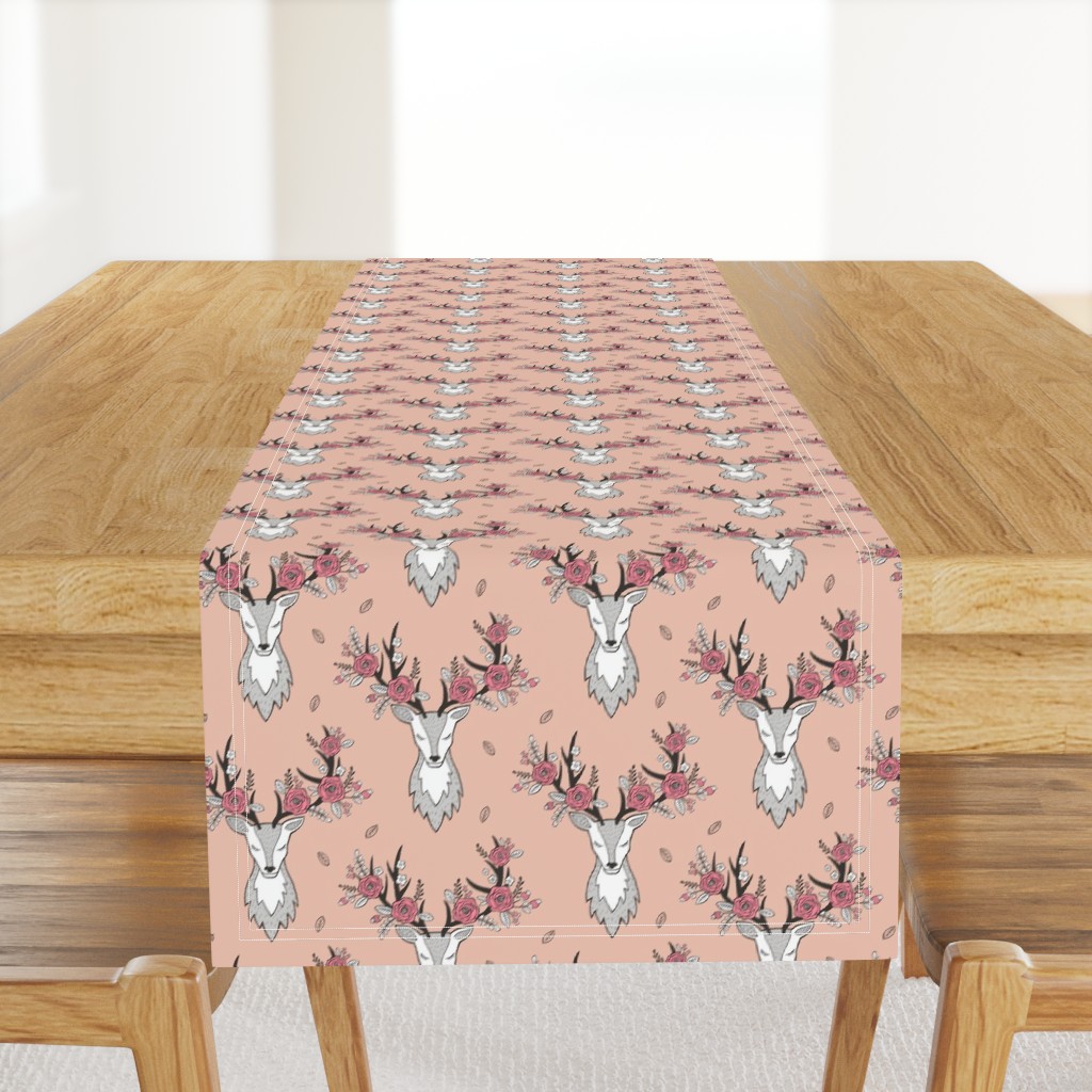 Deer Head in Peach