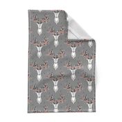 Deer Head on Dark Grey