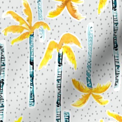 Tropicana Palms (gold/grey)