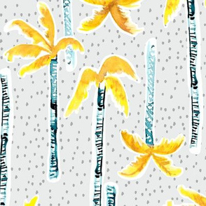 Tropicana Palms (gold/grey)