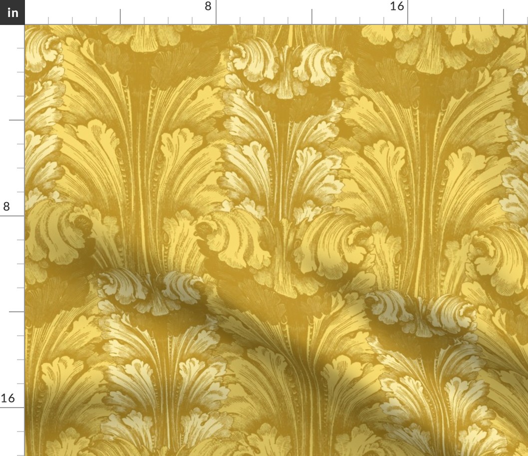 Classic Acanthus Leaves v2 Yellow Gold