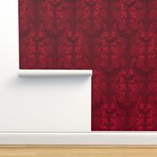 Classic Acanthus Leaves v2 Burgundy