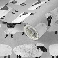 sheep // kids grey gender neutral farm animals 