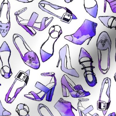 shoes // watercolor purple watercolour girls shoe beauty fashion girly