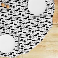 whales // black and white kids whale summer ocean animal cool kids print