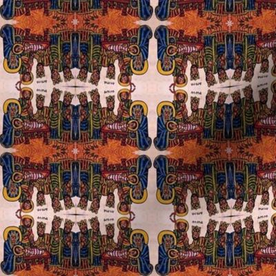 Ethiopian Nativity fabric