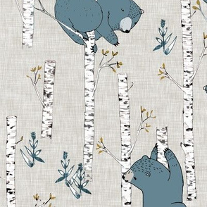 Birch Bears (blue) REGULAR