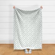 clouds // nursery baby cute quilt mint crib bedding nursery 