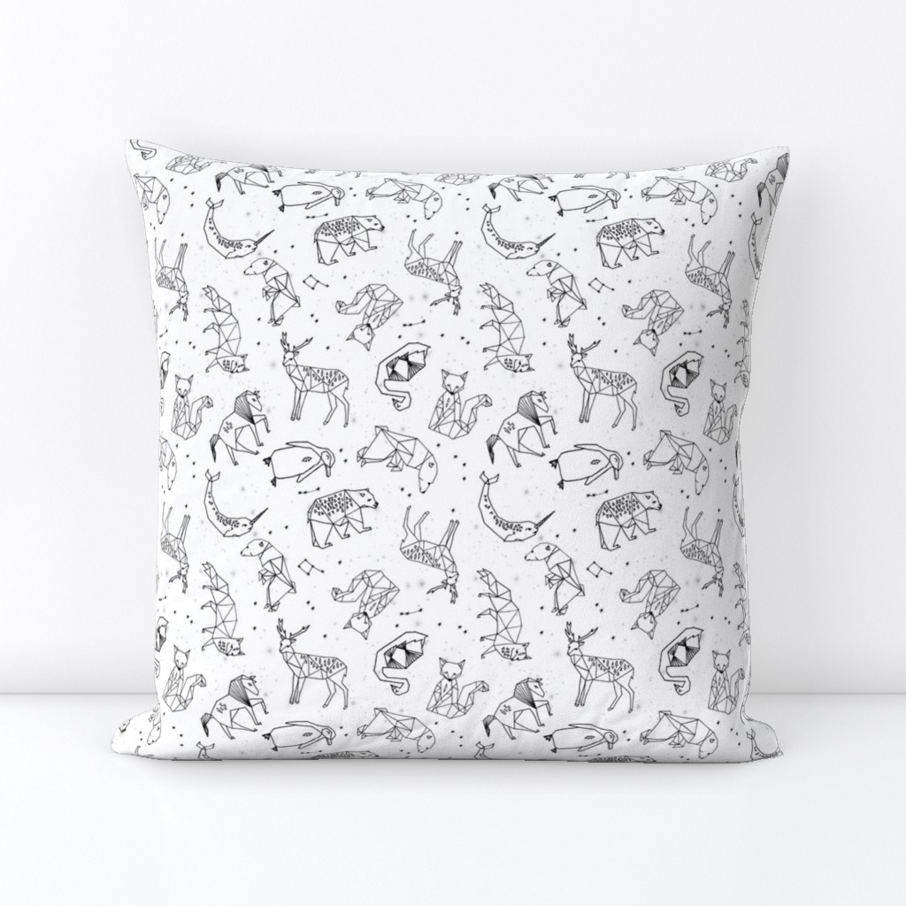 constellations // origami constellations geometric kids animals nursery baby stars