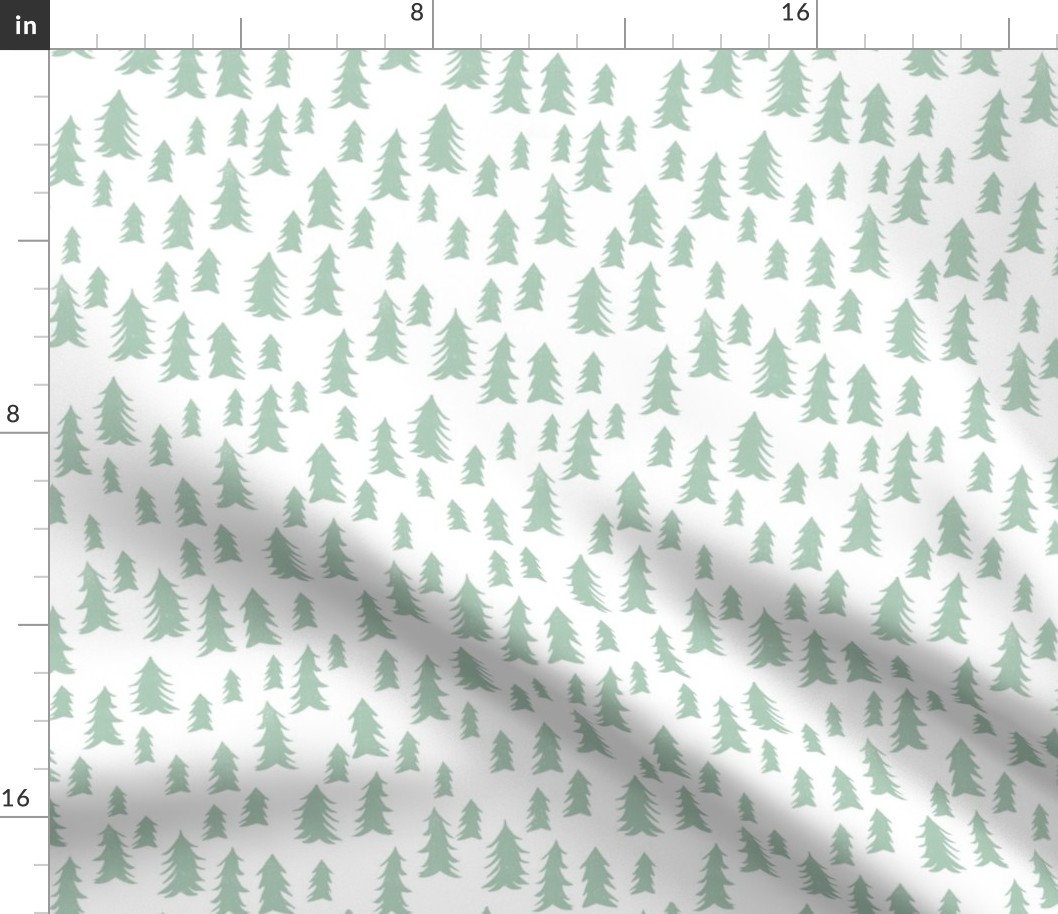 woodland // trees forest mint nursery cute kids design