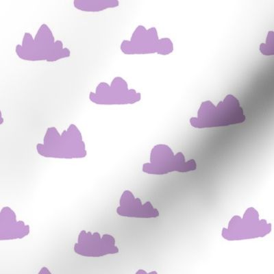 clouds // pastel purple clouds nursery baby cute girls room