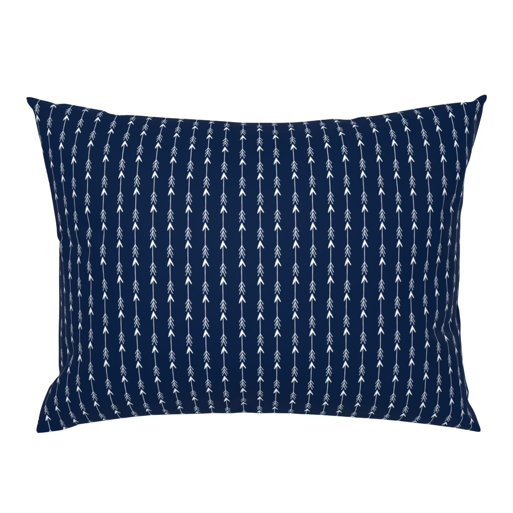 arrow // navy and white stripes arrows kids nursery baby crib bedding coordinate