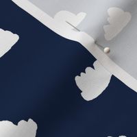 clouds // navy blue kids nursery baby crib bedding kids room decor