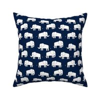 elephant // navy and white baby nursery kids design