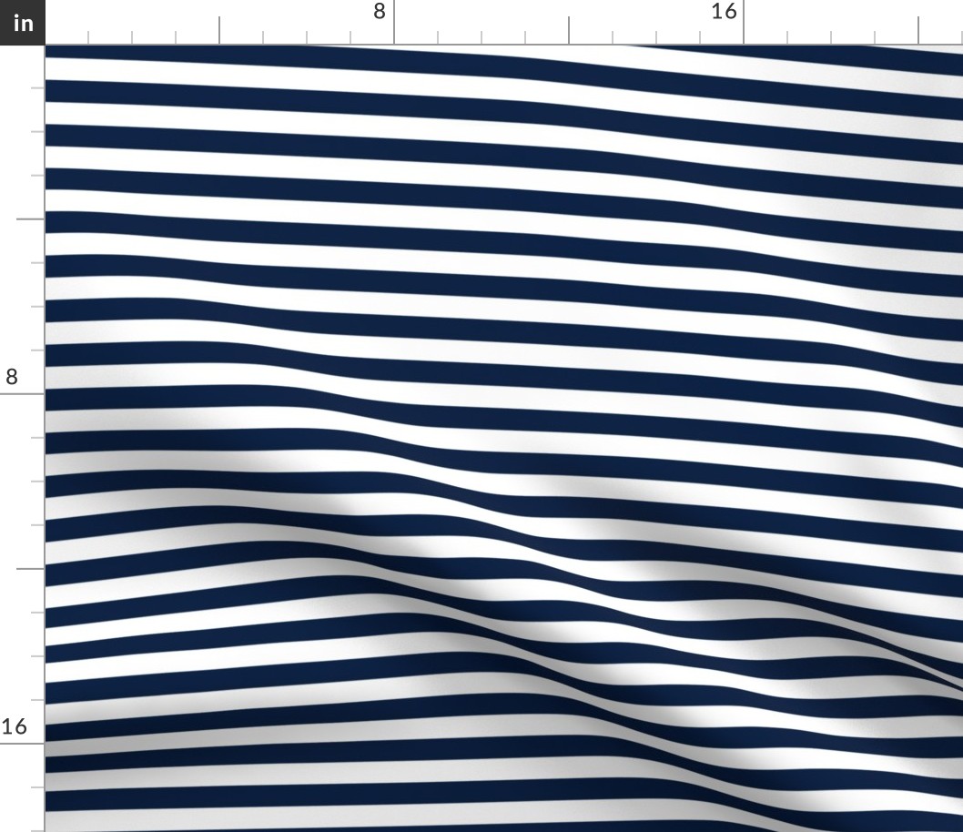 stripe fabric // navy and white half inch stripes nursery baby kids