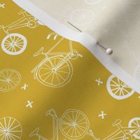 bicycles // bikes mustard yellow bike summer bright bold summer happy yellow print