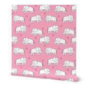 elephant // pink elephants baby girl baby girls nursery sweet pink elephants