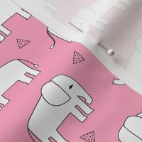 elephant // pink elephants baby girl baby girls nursery sweet pink elephants