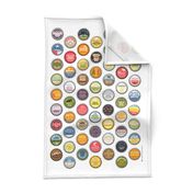 Soda Nation Tea Towel & Wall Hanging || 63 Bottlecaps of the U.S. National Parks