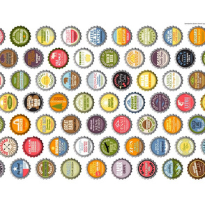 Soda Nation Tea Towel & Wall Hanging || 63 Bottlecaps of the U.S. National Parks