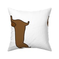 dachshund  // doxie pillow cut and sew pillow dog cute pet pillow plushie