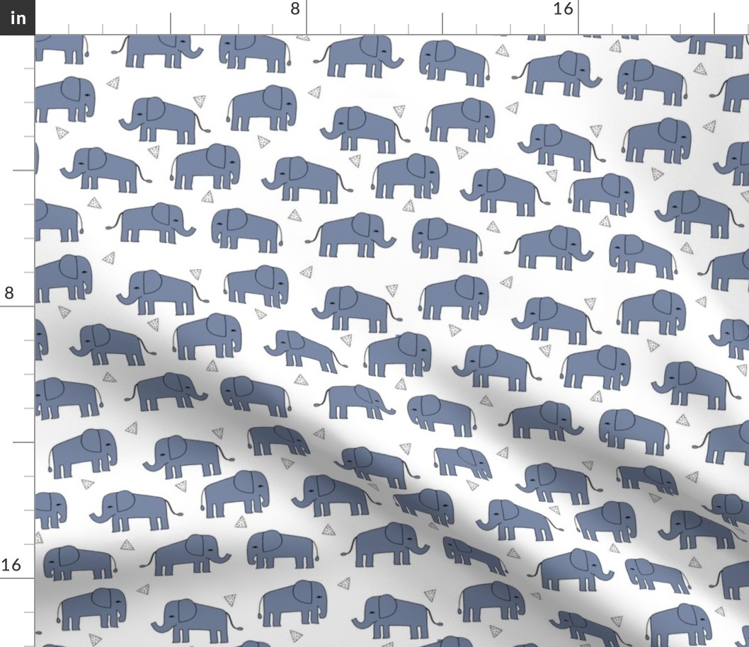 elephant // nursery baby boy blue 