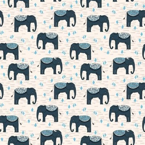 Elephant Parade // small kids baby triangles elephants nursery baby