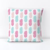 Pineapple  Pink and blue Summer