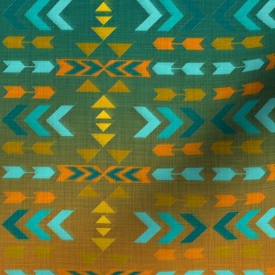 Southwestern Aqua Ombre