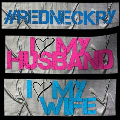 I Love My Husband Wife Redneck Duct Tape Patches