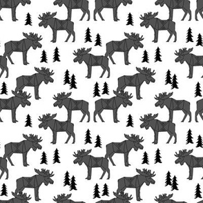 moose // charcoal kids baby canada small animal forest trees outdoors charcoal moose