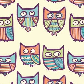 retro owls