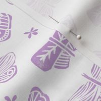 butterfly // block print spring purple lavender lilac butterflies girly pastel