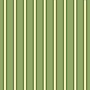 My Vegetable Garden Green and Cream Stripe