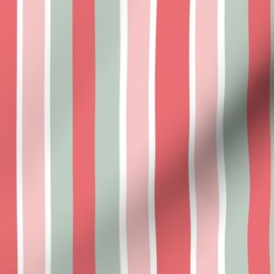 Stripe in Pinks and Blue/Grays