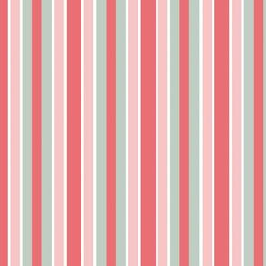 Stripe in Pinks and Blue/Grays