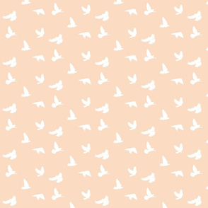 Doves in Flight, Peach Blush 2 for Desert Meadow Collection