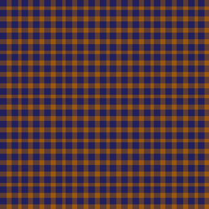 Orange and Blue Tartan