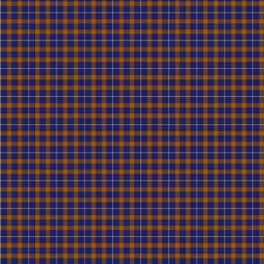 Blue and Orange Tartan