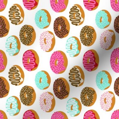 (RR) donuts pink chocolate strawberry yummy food print