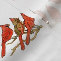 5 Cardinals on a Twig