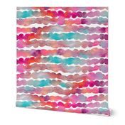 Minnow Watercolor Striped Fabric