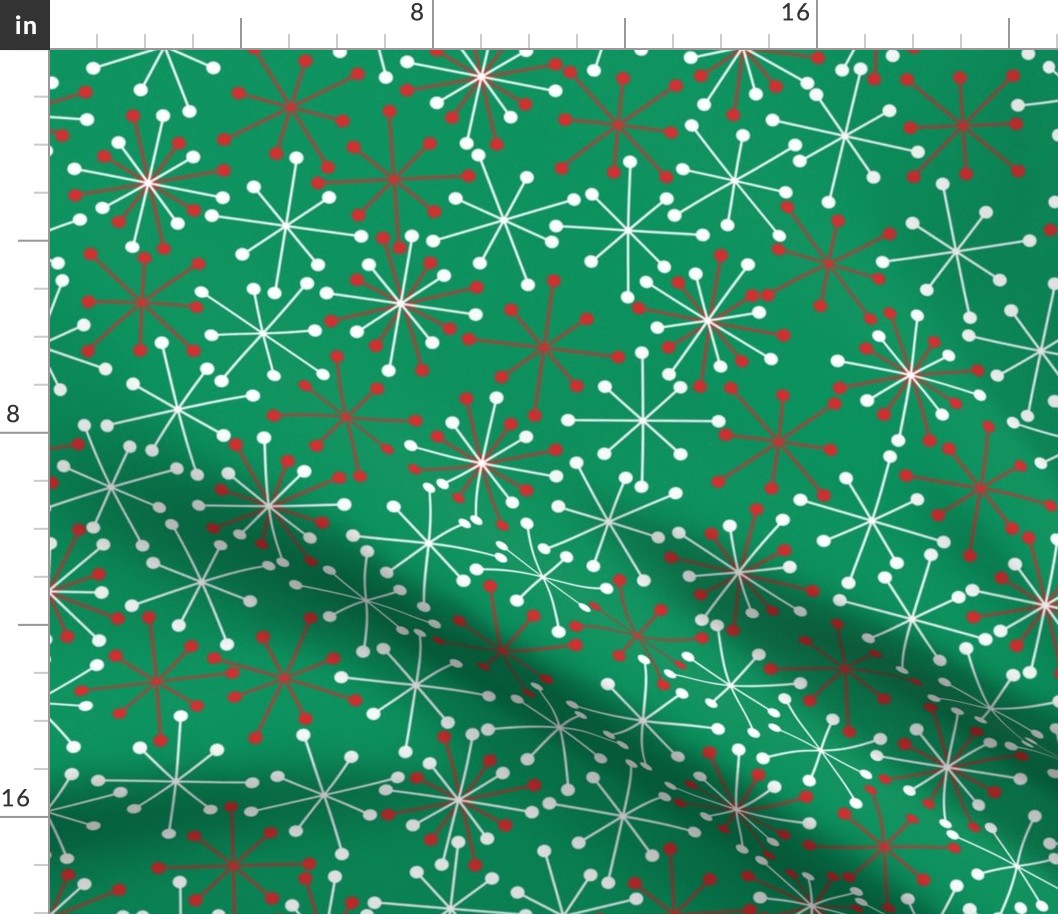Atomic Snowflakes- XL Green