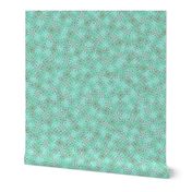 Atomic Snowflakes- XL Turquoise