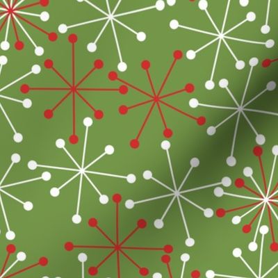 Atomic Snowflakes- XL Olive